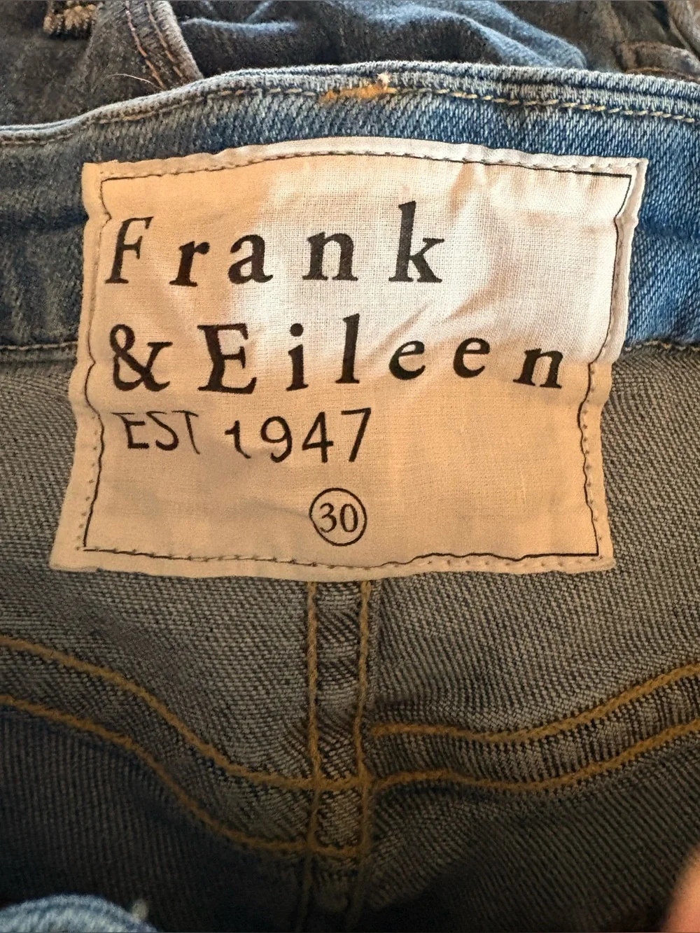 Frank & Eileen Derry Straight Leg Jeans, size 30 - Picture 6 of 7
